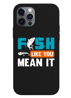 Theodor Protective Slim Fit Case Liquid Silicone Cover with Full Body Protection Anti-Scratch Shockproof Case For iPhone 12 Pro Black  - FORZA355 Good time copy  - Image 1