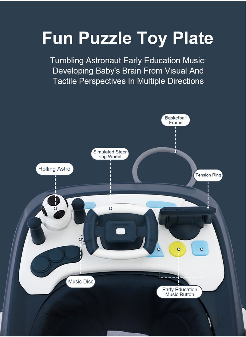 MaBaby Multi-Functional Baby Walker 360-Degree Rotate for Infant Walker with Adjustable Speed Fun Puzzle Toy Plate Early Education Music Button  - Image 5