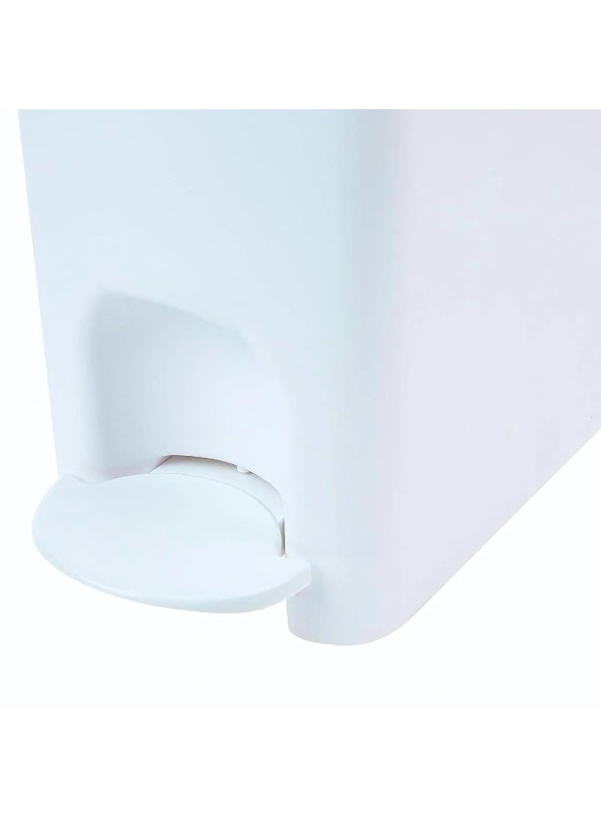 AKC Feminine Hygiene Sanitary Bin 18L White – Hands-Free Pedal, Odor-Control Lid, Discreet Waste Disposal For Restrooms, Offices & Public Spaces, Slim Design, Easy-To-Clean - Image 4