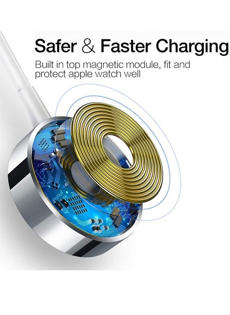 Magnetic Wireless Charging Dock Portable Smart USB Watch Charger Cable For Apple iWatch (Series 5/4/3/2) Apple watch For iPhone