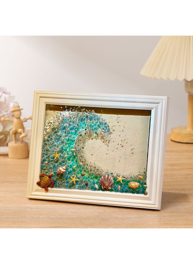 Arabest New DIY Resin Art Kit Ocean Craft Wave material package + photo frame 