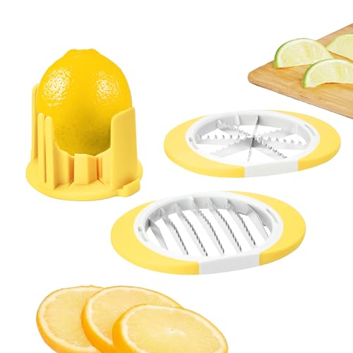 Tovolo Citrus Slicer and Wedger Tool for Lemons Limes Oranges,Dual Blade Premium Cutter Creates 8 Wedges 6 Slices, Anti-Slip Base, Stainless Steel, BPA-Free Dishwasher Safe - Image 1