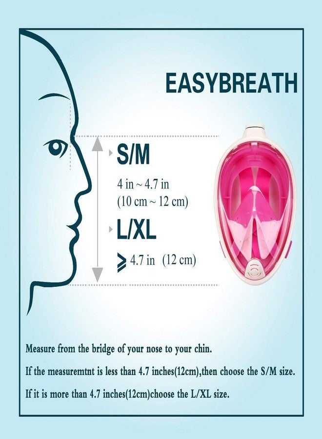 VBM Snorkel Mask with Latest Dry Top Breathing System,Fold 180 Degree Panoramic View Full Face Snorkel Mask Anti-Fog Anti-Leak with Camera Mount,Snorkeling Gear for Adults Kids Size - (L/XL) - Image 5