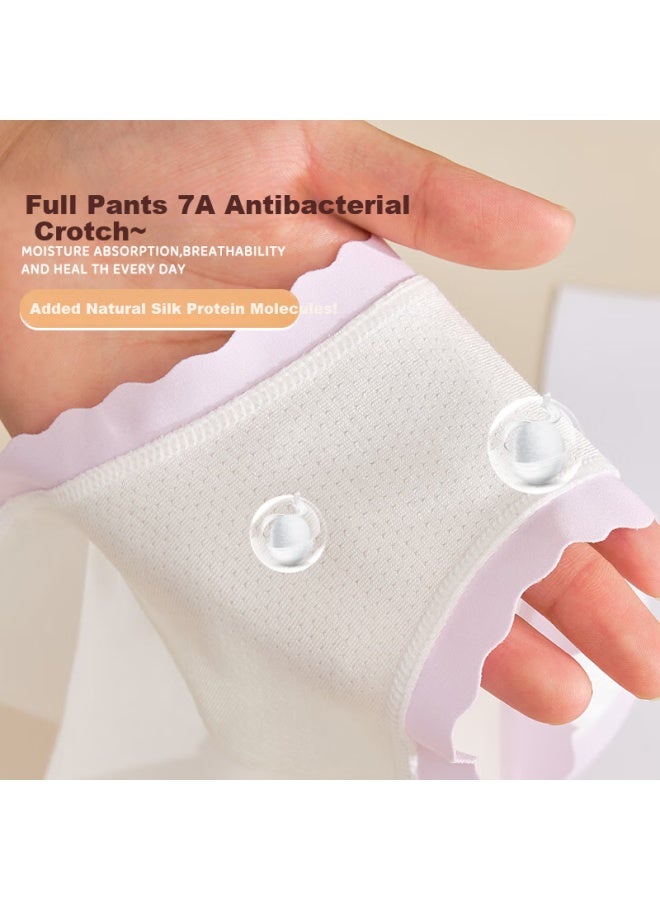 Fenton Fenteng Women's Underwear, New Style, Ice Silk Antibacterial Mulberry Silk Crotch, Cute Young Girl, Breathable Triangle Shorts For Students - Image 2