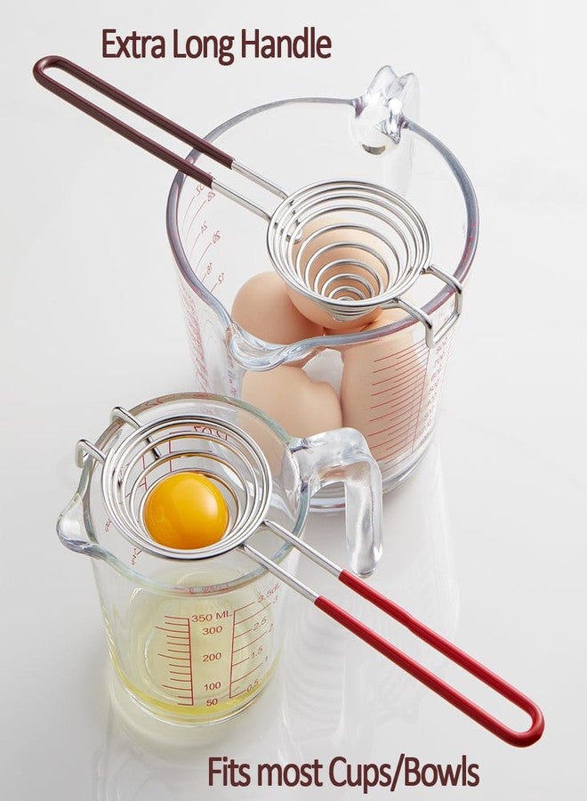 Ytuomzi Egg Separator Egg Yolk White Separator Stainless Steel Egg White Yolk Sifting Filter Egg Divider Kitchen Tool for Baking/Cooking - Image 3