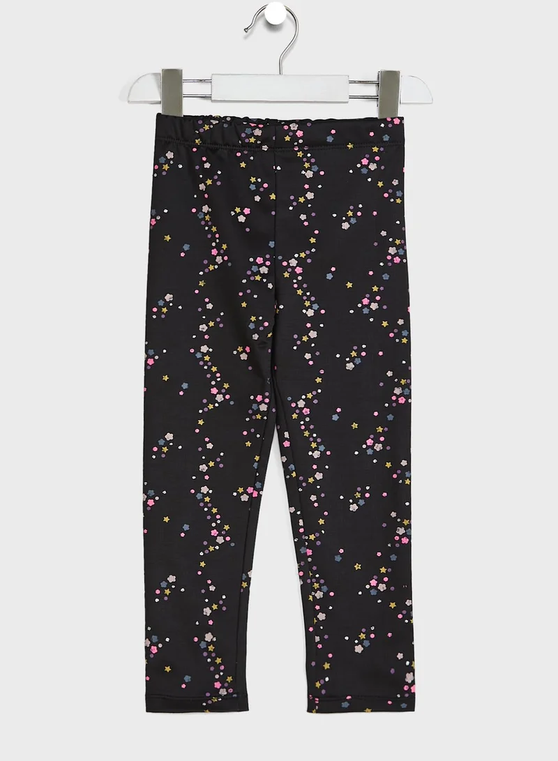 Nautinati Nauti Nati Girls Black Printed Jeggings