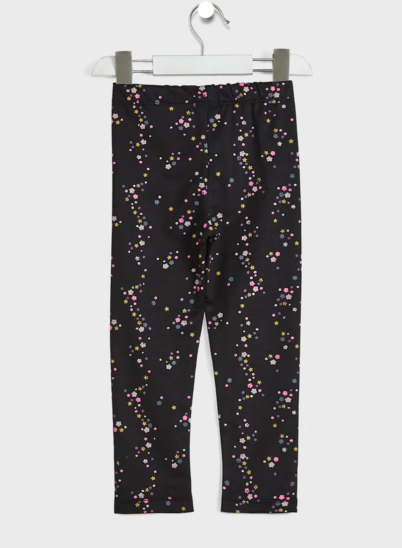 Nautinati Nauti Nati Girls Black Printed Jeggings