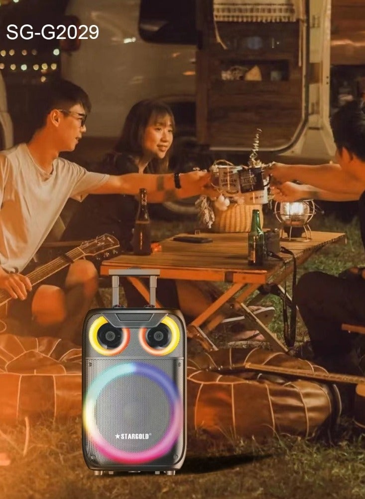 جهاز تحكم عن بعد لمكبر صوت ستيريو متعدد الوسائط 2.0 مقاس 12 بوصة عبر BT وUSB وSD وMMC - Image 3