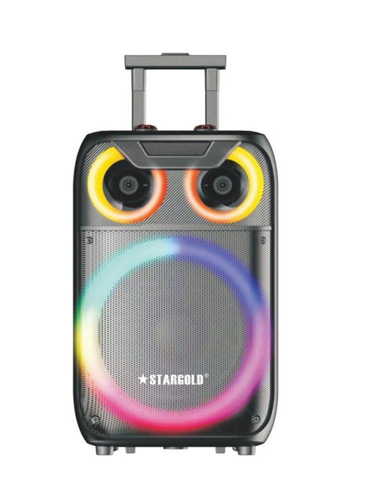 جهاز تحكم عن بعد لمكبر صوت ستيريو متعدد الوسائط 2.0 مقاس 12 بوصة عبر BT وUSB وSD وMMC - Image 1