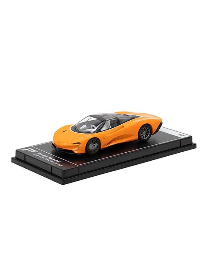 PosterCars - 1:64 Scale McLaren Speedtail (McLaren Orange) Hypercar League Collection - Image 1