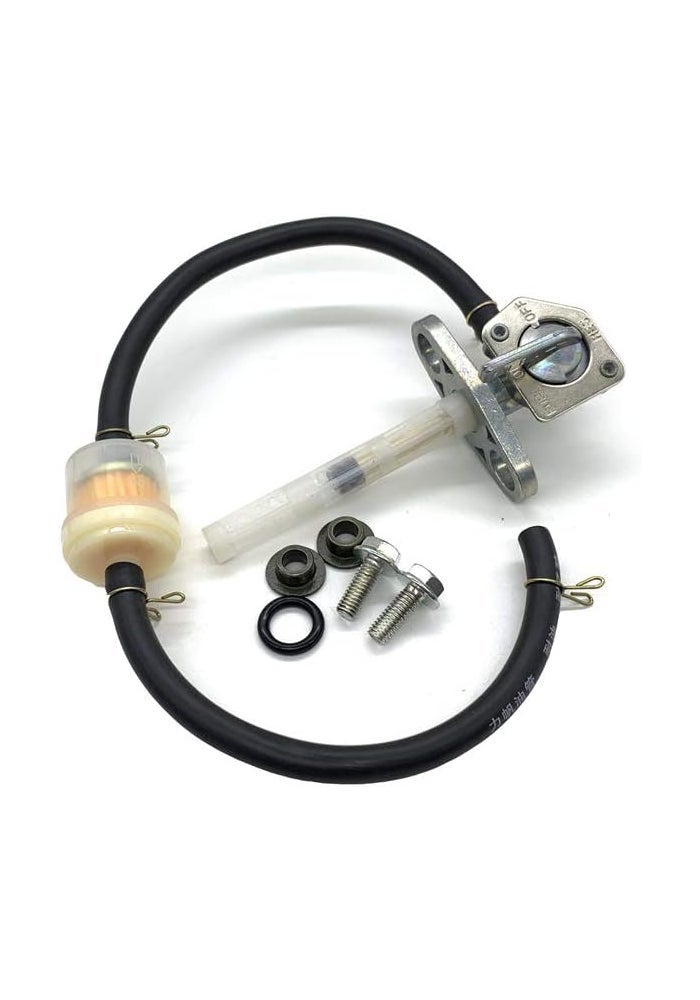 VRWEARE Fuel Petcock Valve and Gas Oil Fuel Filter Compatible with Honda XR CRF Series - Image 2