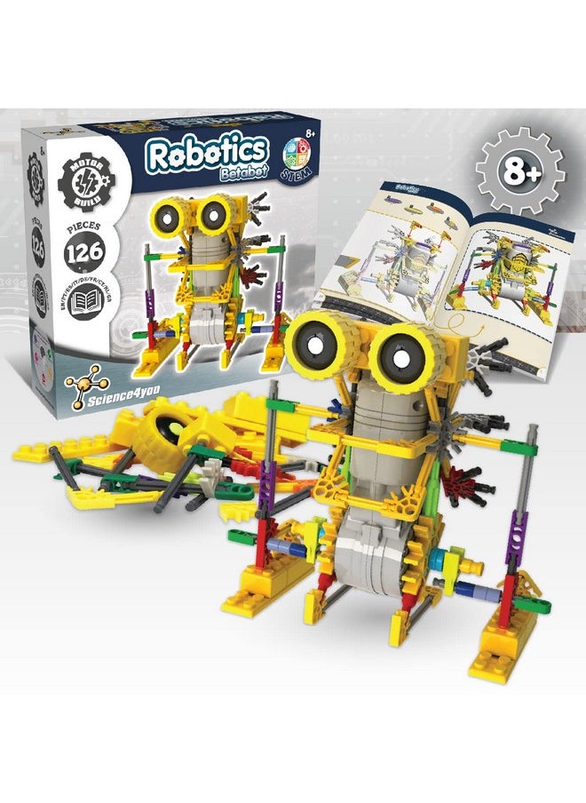 Science4you Science4you - Betabot Robot Building Kit for Kids 8-14 Years - Build Your Own Robot with This Construction Kit, Robotics Kit with 126 Pieces, Educational Toys for 8 Year Olds, Stem Toys Age 8+  - Image 3