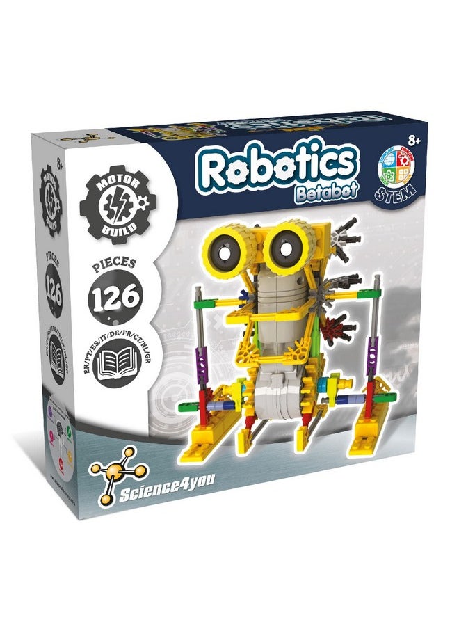 Science4you Science4you - Betabot Robot Building Kit for Kids 8-14 Years - Build Your Own Robot with This Construction Kit, Robotics Kit with 126 Pieces, Educational Toys for 8 Year Olds, Stem Toys Age 8+  - Image 1