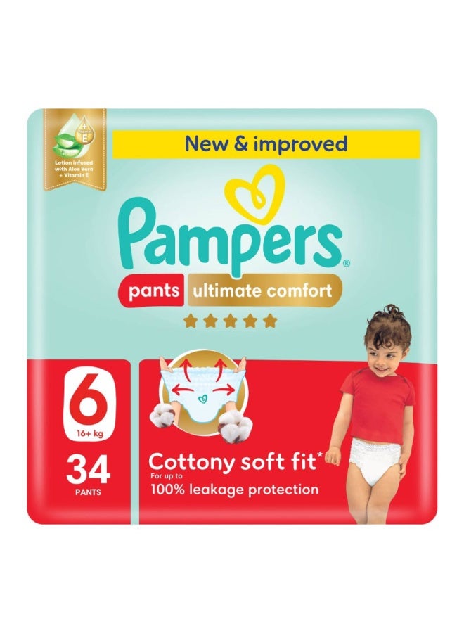 Pampers Ultimate Comfort Size 6, 16+ kg, 34 pcs