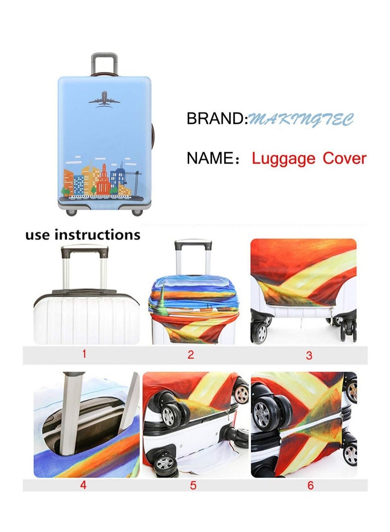 Y&D Blue Suitcase Cover, Extra Thick Luggage Baggage Protection Case, M (22-24 inches)  - Image 4