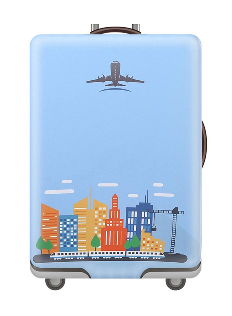Y&D Blue Suitcase Cover, Extra Thick Luggage Baggage Protection Case, M (22-24 inches)  - Image 1