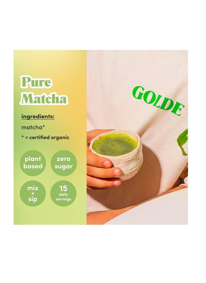 GOLDE - Pure Matcha Green Tea Powder 1.4oz 40g - Image 1