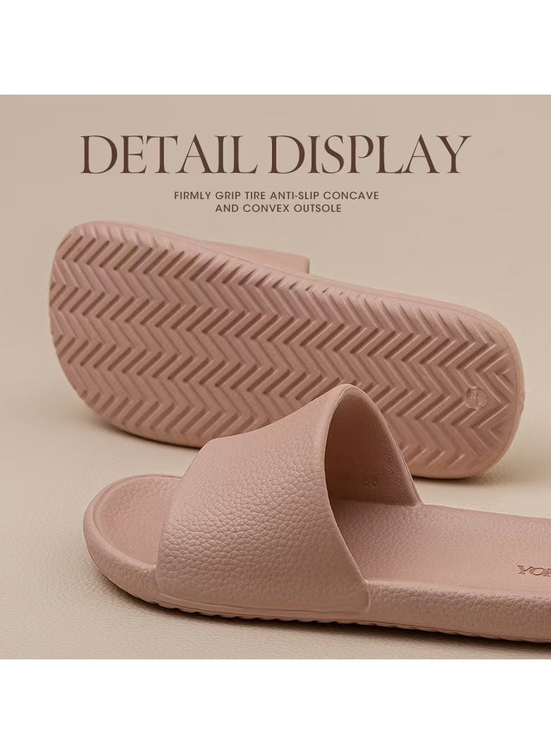 YORGOU Men's and women's bathroom slippers, anti slip quick drying shower shoes, comfortable and soft sole sandals  - Image 2