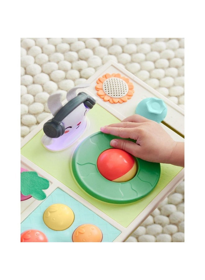 Skip Hop Skip Hop Baby Musical DJ Set Toy with Lights, Songs, Sound Effects, and Soft Textures, Farmstand Let The Beet Drop DJ Set  - Image 5
