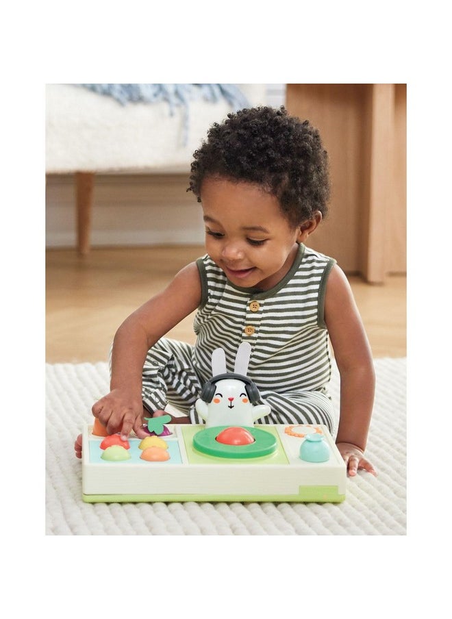 Skip Hop Skip Hop Baby Musical DJ Set Toy with Lights, Songs, Sound Effects, and Soft Textures, Farmstand Let The Beet Drop DJ Set  - Image 2