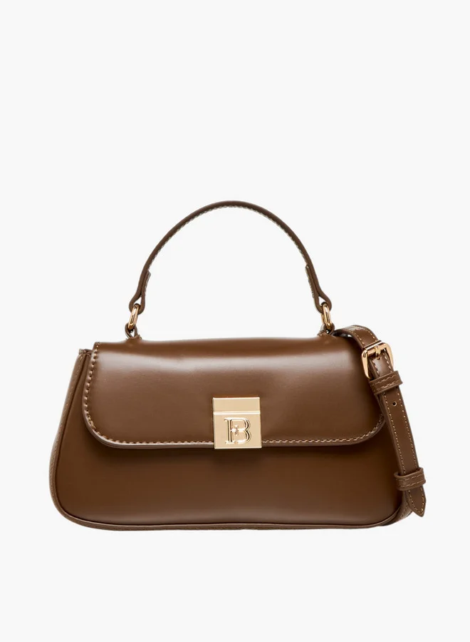فلورا بيلا من شو إكسبرس Women Solid Crossbody Bag with Detachable Strap and Magnetic Closure
