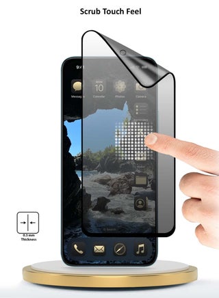 Realme GT 7 Pro 5G 2024 نانو سيراميك خصوصية غراء كامل غطاء كامل واقي شاشة مرن غير لامع - شفاف / أسود - view 3
