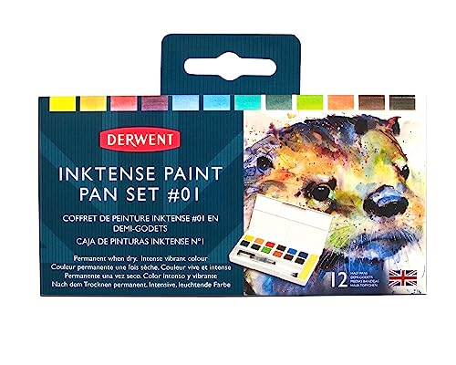 Derwent Inktense Paint 12 Pan Palette #1 - Image 5