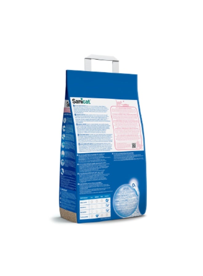Sanicat Kitten Cat Litter – Mini Granules, Oxygen Odour Control, Gentle for Delicate Paws & Skin, Special for Kittens & Sensitive Cats, Delicate Valerian Fragrance - 5L - Image 2