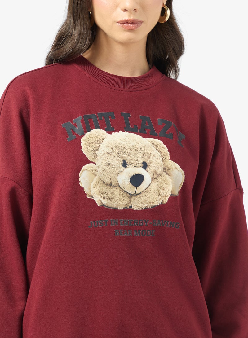 ONLY ONLBILA Long sleeve BEAR crew NECK Sweatshirt - Image 3