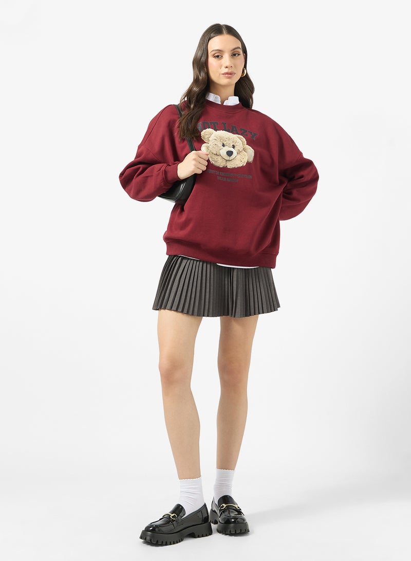 ONLY ONLBILA Long sleeve BEAR crew NECK Sweatshirt - Image 4