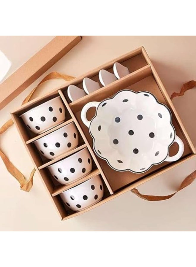 Porcelain Bowl Set Multi-Purpose for Stylish Food Serving - Image 1