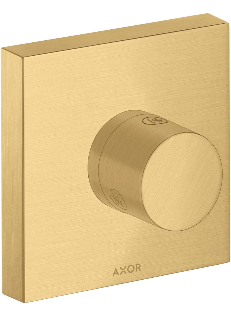 AXOR AXOR ShowerSolutions Modern 1Handle 5inch Wide Diverter Valve Trim Onlywith Diverter in Brushed Gold Optic 10932251 