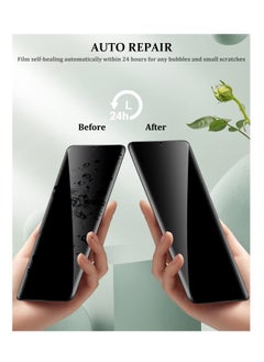 RINCO 2Pcs Privacy Hydrogel Screen Protector for Samsung Galaxy S24 Ultra 5G,  Soft TPU Protective Film (Not Tempered Glass) [Clear HD] [High Sensitivity] [Face ID Unlock Compatible]  - Image 5