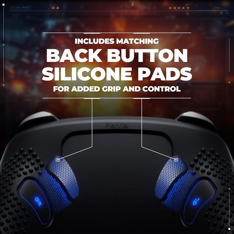 playvital Cover for Nintendo Switch 2 PRO Controller, Non-Slip Silicone Protective Case for Switch 2 PRO with Back Button Covers, Rubber Pads and Stickers, 3D Studded - Black - Image 4