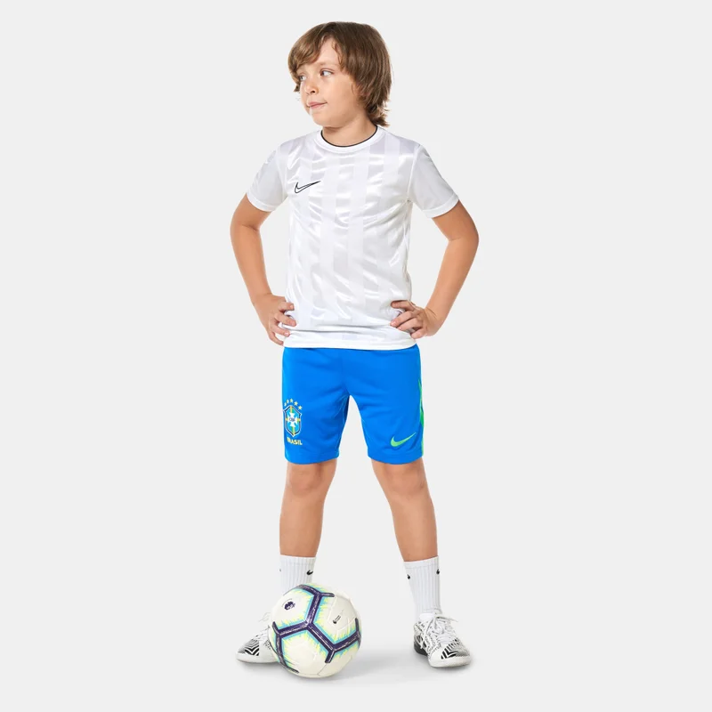 Nike Kids' Brazil Stadium Dri-FIT Replica Home Football Shorts - 2024