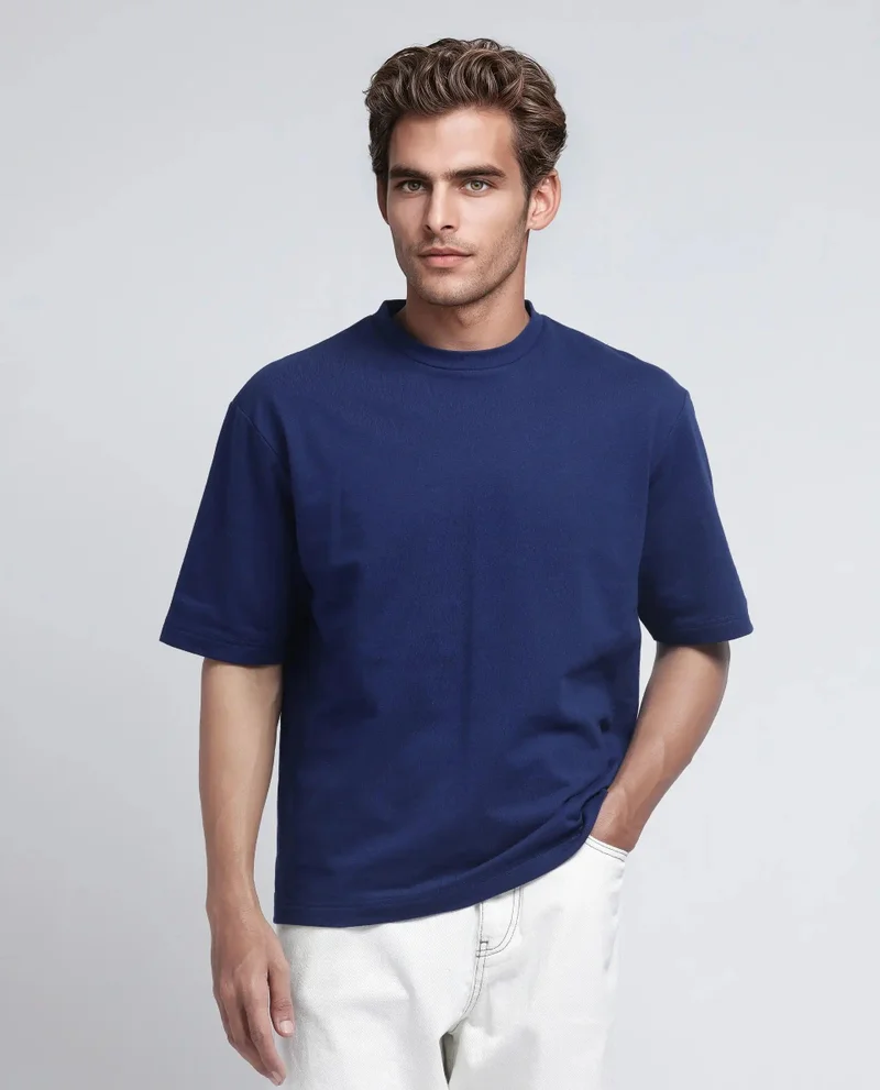 Rare Rabbit Men's Oversized Graphic Print T-Shirt