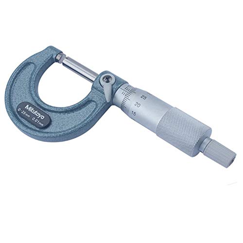 Mitutoyo 103-138 Outside Micrometer, Baked-enamel Finish, Ratchet Stop, 25-50mm Range, 0.01mm Graduation, +/-0.002mm Accuracy - Image 4