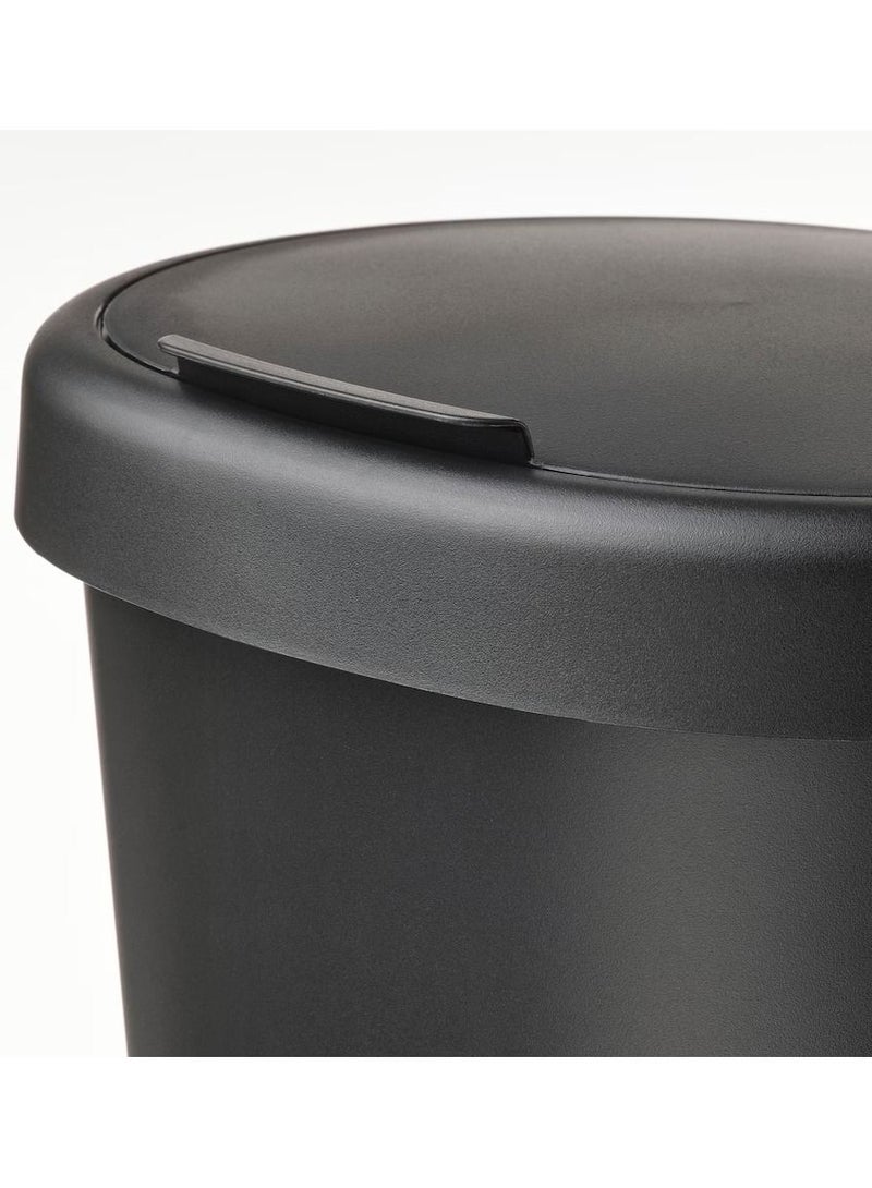 Waste bin with black lid 8 liter  - Image 4