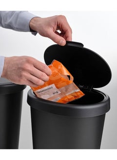 ماركة غير محددة حاوية نفايات بغطاء أسود 8 لتر  - Image 5