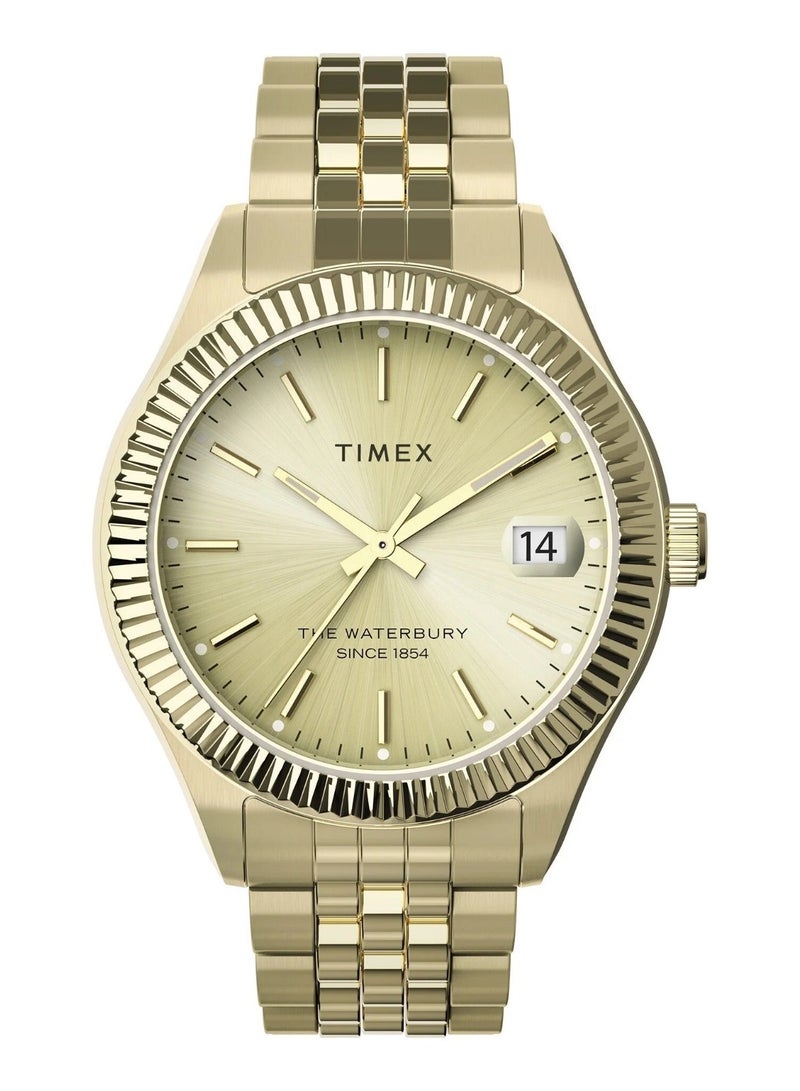 Timex Stainless Steel Multi-Function Women's Watch Gold Stainless Steel TW2T86900 - Image 1
