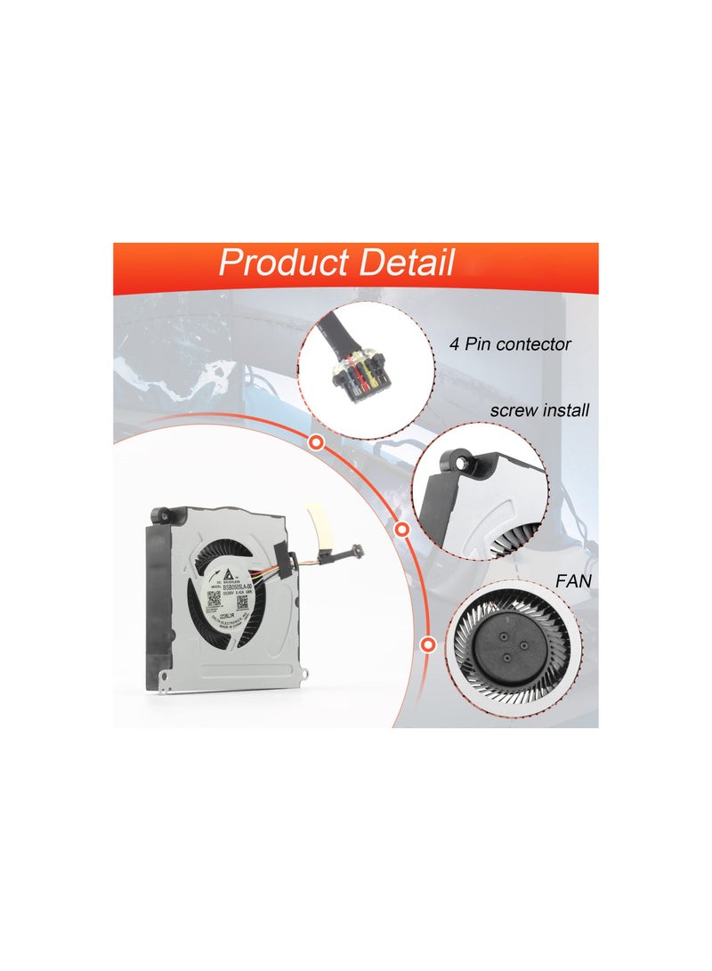 Replacement CPU Cooling Fan for Steam Deck, Model Bn5010s5h-N00p/Bsb050la-00, Internal GPU Cooling Fan Compatible with Steam Deck Console 2021/2022 (64GB/256GB/512GB NVMe) - Image 2