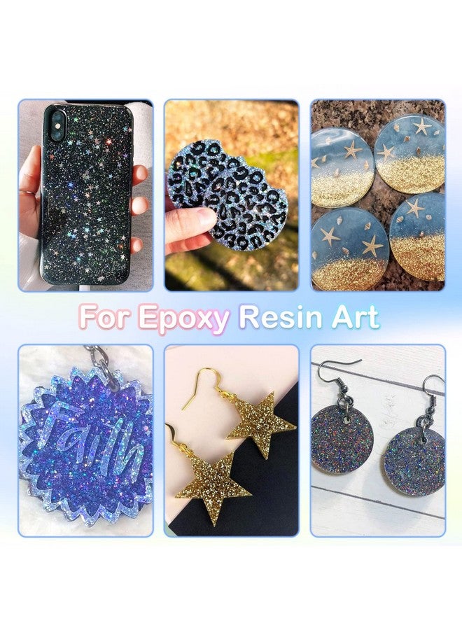 HTVRONT Holographic Extra Fine Glitter Powder 50G/1.76Oz For Resin 0.008Portable Ultra Fine Glitter Powder For Nails Candle Making Crafts Slime Fine Silver Glitter - Image 4