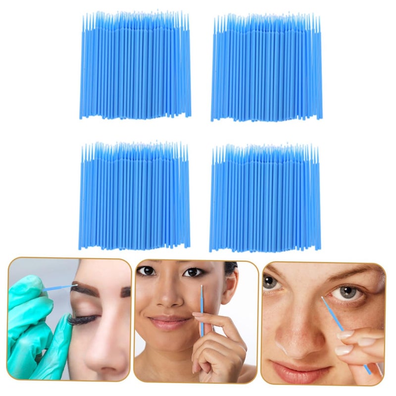 4packs Lip Wands Disposable Micro Applicator Brush Esthetician Supplies Micro Swabs Beauty Cotton Brush - Image 4
