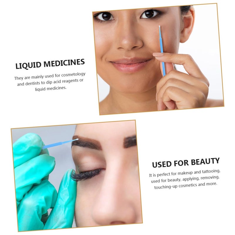4packs Lip Wands Disposable Micro Applicator Brush Esthetician Supplies Micro Swabs Beauty Cotton Brush - Image 5