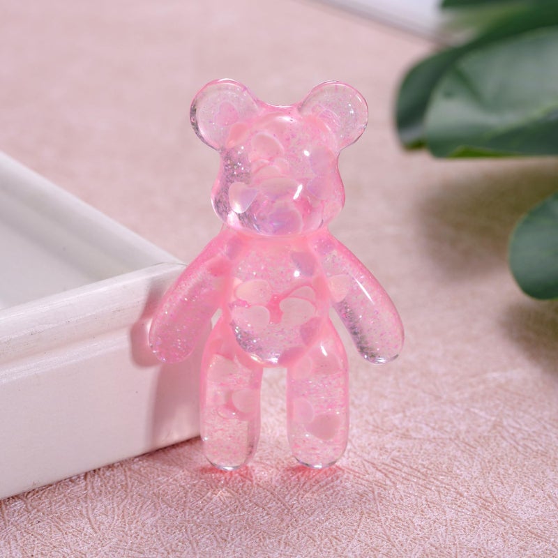 Aesnefe Pocket Worry Bear Hug, Anxiety Relief Keepsake, Mental Health Encouragement Gift, Emotional Support Token, Stress Comfort Gift for Teens & Adults, Pink - Image 4