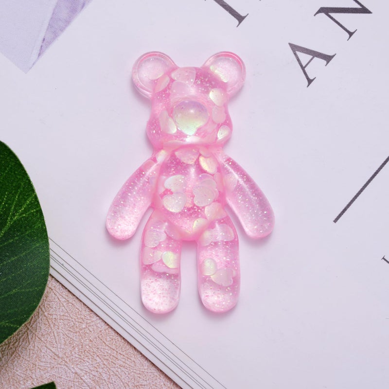 Aesnefe Pocket Worry Bear Hug, Anxiety Relief Keepsake, Mental Health Encouragement Gift, Emotional Support Token, Stress Comfort Gift for Teens & Adults, Pink - Image 2