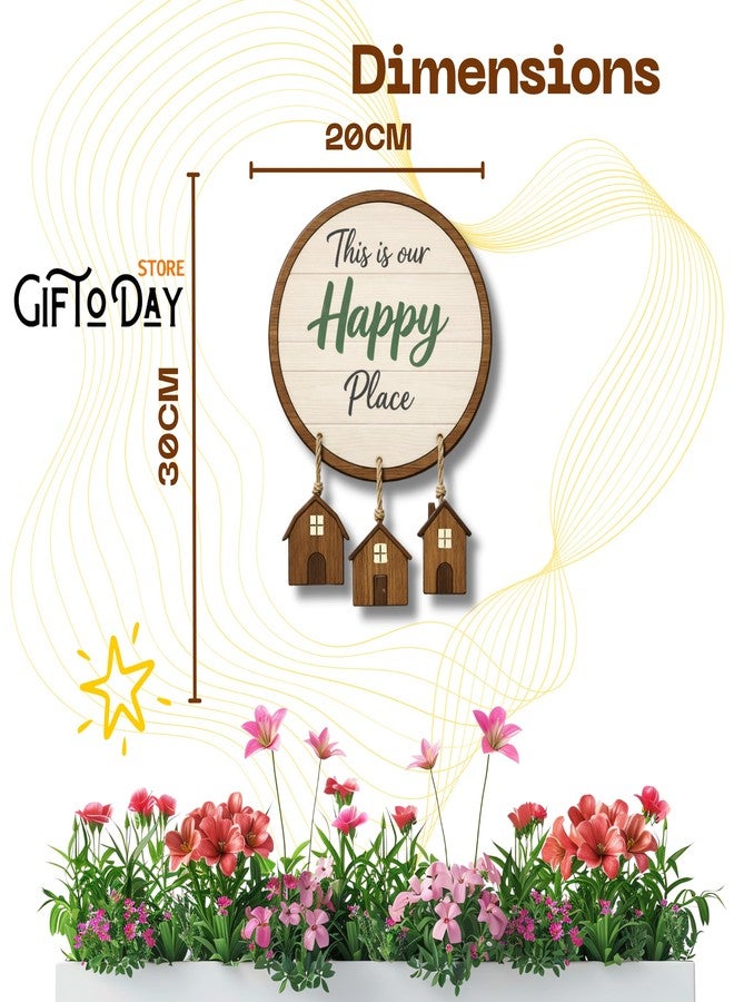 GiftOday Wooden Wall Hanging for Home & Kitchen Decor | Inspirational & Decorative Wall Art for Living Room, Bedroom, Kitchen & Office | Modern Rustic MDF Wall Hanging Ornament - Image 3