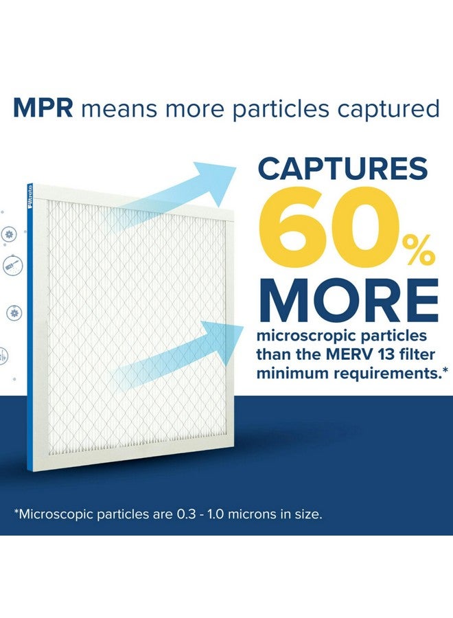 FILTRETE Filtrete 14x20x1 AC Furnace Air Filter, MERV 13, MPR 1900, Premium Allergen, Bacteria & Virus Filter, 3-Month Pleated 1-Inch Electrostatic Air Cleaning Filter, 2-Pack (Actual Size 13.81x19.81x0.78 in)  - Image 3