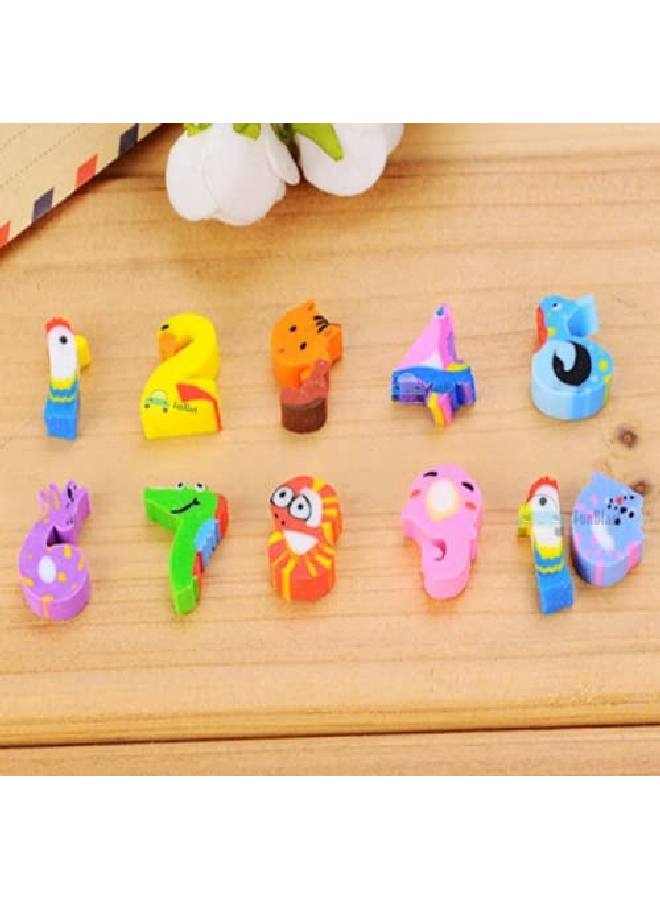 FunBlast ممحاة للأطفال، مجموعة ممحاة أنيقة لهدايا الإرجاع، مجموعة ثابتة للأطفال، ممحاة مطاطية للأطفال، ممحاة للأطفال للمدرسة (20 قطعة؛ متعدد الألوان) - Image 3