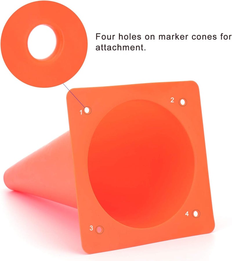 Fragraim 12 Inch Orange Traffic Training Cones, 12 Pack - Ideal for Sports Drills and Events - Image 5